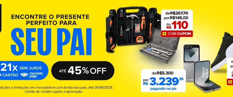 Esquenta 8.8 + Dia dos Pais no Mercado Livre: Descontos de até 45%, Frete Grátis e Muito Mais!